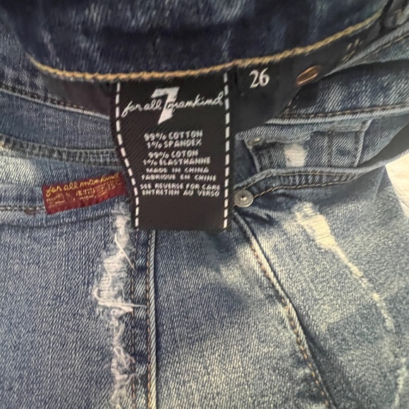 7 For All Mankind 'The Ankle Skinny' Denim Jean Size 26 - Picture 5 of 7